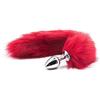 Accos Love Anale Plug Coda di Volpe Cosplay Plug Anale Plug Anale Giocattoli Sessuali per Adulti per Principianti Coppia Uomo Donna (18 Rosso-1) Y1-M2