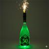 Swart Bottiglia Luminosa 0,75L (1 Bottiglia) - Spumante Made in Italy con Luce LED Multicolor ed Etichetta Personalizzata 50 Anni - Idea Regalo Compleanno Instagrammabile