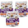 GOLOSITÁ DEI TRULLI Golosità dei Trulli | Taralli Proteici con 10 gr di Proteine, Tarallini Monoporzione con Proteine Vegetali, Snack Salati, Tarallini per Aperitivo | 3 Pack da 300 gr - 18 Monoporzioni
