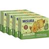 CAIYA 4X Misura Natura Ricca Fette Biscottate con Grani Germogliati, Segale e Avena 320g [4 Confezioni]