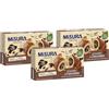CAIYA 3X Misura Fibrextra Cornetti di Pasta Sfoglia Integrale con Ripieno al Cioccolato Fondente 308g [3 Confezioni]