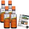 Sawtooth Angostura Orange Bitters - Bottiglia da 118 ml con impugnatura per telefono e ricetta per selezioni di amari, confezione da 4