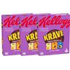 CAIYA 3X Krave Choco Roulette Fagottini Misti di Cereali con Ripieno di Cioccolato Bianco, Latte e Nocciole 410g [3 Confezioni]