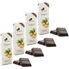 ANTICO CAFFE' NOVECENTO Ciokarrua | Cioccolato Modica Zenzero | Cioccolato Senza Glutine e Senza Lattosio | Modica Cioccolato Grezzo Zenzero - 4 x 100 Gram