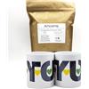 CAFE SIN INTERMEDIARIOS - Arcoíris - pour cafetières filtre ou américaines - Pack Café + Dos Mugs - Torréfaction hebdomadaire - Emballé à l'expédition - Intensité de saveur faible