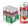 Kandy Collection Vinut Popping Boba Bubble Tea, gusto fragola, 320 ml, confezione da 6, pronto da bere, a basso contenuto di sodio