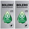 Generico SET 48 BOLERO DA 3 GRAMMI Mojito Preparato istantaneo polvere solubile in bustine Sticks per Bevande con Stevia e Vitamina C e Senza Zucchero ideale per fitness e diete