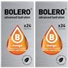 Generico SET 48 BOLERO DA 3 GRAMMI Mango Preparato istantaneo polvere solubile in bustine Sticks per Bevande con Stevia e Vitamina C e Senza Zucchero ideale per fitness e diete