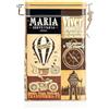 Maria Confeitaria Biscotti artigianali alla mela e cannella in barattolo illustrato con tema di viaggio, biscotti tradizionali portoghesi, 150 g, ideali da condividere o per l'ora del tè.