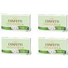 Confetti Crispo Crispo Confetti alla Mandorla Gran Lusso - Colore Bianco - 4 confezioni da 1 kg [4 kg]