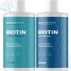maple holistics Rosemary - Set shampoo e balsamo alla biotina, shampoo volumizzante e balsamo per diradare i capelli, per donne e uomini, con vitamine del gruppo B nutrienti, senza solfati senza parabeni e silicone