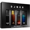 DJOKR Perfume For Men Gift Set Pack of 4x20 ML | Eau De Parfum | Premium Luxury Long Lasting Fragrance Spray | Signature, Wicked, Oud Wood, Marine (4x20 ml)