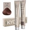 KYO Colore per capelli 100ml + ossigeno 150 ml by kyo, AMMONIA FREE E PPD FREE con collagene Marino e cheratina (7.35 Biondo Dorato Mogano)