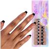 YIBOZI Gel Nail Tips Colorato Press On Nails 150Pcs 3 in 1 X Coat Pre-applicato Tip Primer Base Coat False Nail X Coat 3 in 1 Gel System Kit