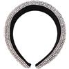 WESIEVYA Fascia per Chioma Donna in Cristallo Barocco Strass Argento, Leggera e Resistente, per Feste e Costumi, Design Delicato e Creativo
