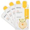 Mediheal Best Korean Sheet Mask Vita Essential Maschera Viso 4 Fogli, Maschera Vitaminica per tutti i tipi di pelle, Levigante, Rassodante