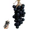YZBBSH Saponetta a forma di uva su corda, fatta a mano a forma di uva, per viso, doccia e mani, saponetta decorativa, squisita decorazione per la casa e scelta regalo (1, nero 40)