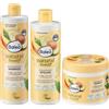 Generisch Balea - Set di 3 shampoo Natural Beauty con olio di avocado biologico e burro di mango, 400 ml+balsamo Natural Beauty, olio di avocado biologico e burro di mango, 350 ml+maschera per capelli Natural