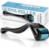Folliroll Derma Roller - 540 Microneedles per barba, capelli e pelle, per uomini e donne, per derma stamp viso e cuoio capelluto, custodia gratuita (blu, 0,30 mm)