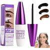 Cyqfei Browlab Tint and Peel Gel - The Brow Lab Tattoo Eyebrow Gel, Easy Peel-Off Eyebrow Gel's-Last up to 5 Days, Waterproof, Smudge-Proof, Semi-Permanent, PeelOff Brows Tint for Natural, Full Brows (02)