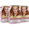 L'Oreal Paris L'Oréal Paris Tinta Capelli Excellence, Copre Il 100% dei Capelli Bianchi, a Lunga Durata, Biondo Ramato Dorato, Confezione da 3