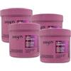 FEI FAN Maschera Lisciante Per Capelli Crespi e Indisciplinati -LISCI PERFETTI- Con Olio Di Camelia e Advanced Liss Complex. Formula Professionale Con Acido Ialuronico 500ml (4 Unità)