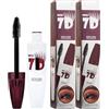 Generico Mascara 7D Colossal Volume Express, formula waterproof e a prova di sbavature, mascara nero allungante con tenuta a lunga durata, effetto volumizzante modulabile per ciglia naturalmente incurvate (2)