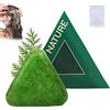 JIAOY Nature - Shampoo Triangle Bar, Nature SevenGreen, shampoo a base vegetale, calma e rafforza i capelli, pulizia delicata e nutriente per tutti i tipi di capelli (1 pezzo)
