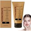 blmcoos Sebo FPS 50, crema senza ossido di zinco nano, crema solare minerale di sebo naturale per viso e corpo, impermeabile e non grasso, protezione solare per esterni e spiaggia (1)