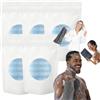 bergxperten Aquemis asciugamano esfoliante 1/3/5 Pezzi scrubber corpo lungo 100 cm doppia faccia quick dry con fibra di bambù e ioni d'argento panno doccia unisex per bagno e doccia