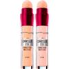 Maybelline New York Cancella Età Instant Anti-Age Correttore Liquido Multi-Uso Illuminante Finish Naturale Anti Imperfezioni contro Occhiaie e Rughe con Applicatore a Spugnetta 00 Ivory + 03 Fair
