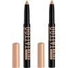 Maybelline New York Stick Multiuso Color Tattoo Eye Stix Tonalità I am Authentic 3in1 Ombretto Matita Primer Lunga Tenuta 24h Texture Cremosa Facilmente Sfumabile per Sguardo Intenso - 2 Stick