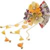 IMIKEYA Fermaglio per Chioma Giapponese Tradizionale con Fiori e Nappe Fatti a Mano Accessorio Kimono Leggero e Decorativo per Eventi Culturali e Cerimonie