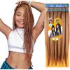 Ser Mulher Capelli SUPER JUMBO PREMIUM Braid per Treccine Africane PESO: 522g, LUNGHE: 65cm Pre-Stretched - Hair Braiding Extension, Anellini per Styling COMPRESI, (Honey Blonde, 65 cm)
