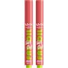NYX Professional Makeup Fat Oil Slick Click Balsamo Labbra Tonalità 19 Caption This Colorato Idratante Effetto Lucido a Lunga Tenuta 12h con Olio di Avocado Lampone e Camemoro - 2 Balsami Labbra