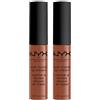NYX Professional Makeup Soft Matte Lip Cream Tinta Labbra Tonalità Berlin Lunga Durata Finish Matte Cremoso Leggero Colore Extra Pigmentato - 2 Rossetti da 8ml