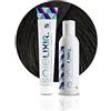 Pop Italy Soielixir Tinta Permanente per Capelli in crema SENZA Resorcina, Parafenilendiammina e Ammoniaca 93 Colori - 100 ml - (Pack Tinta + Ossigeno 20 vol. - 3/0 Castano Scuro)