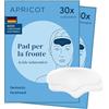 APRICOT beauty & healthcare APRICOT Stirn Pads contro le rughe 2x in silicone medico con acido ialuronico a basso peso molecolare, per lisciare le rughe della fronte e le rughe del naso - 60 volte riutilizzabili