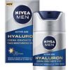 Nivea Men, Crema viso Anti-Age Hyaluron, idratante, per uomo, 50 ml, con SPF 15, leviga anche le rughe profonde, a rapido assorbimento, con acido ialuronico