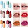 Rosixehird Set di rossetti per pillole, 6 pezzi, rossetto per ragazze - rossetto con contenitore per 24 ore, rossetto a forma di pillola