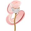 Blueshyhall Pennello per trucco con brillantini con strass, cosmetici grandi, pennelli per il viso, fondotinta per cipria, fard, creme (bianco)