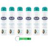 Beni Culinari 6 X Neutro Roberts, deodorante Asciutto Spray Iris e Mandorla, senza alcool e con Rockalaun, anti sudore, deodorante unisex, 150 ml + portachiavi Beni Culinari