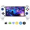 Spican Controller di gioco mobile per iPhone/Android, controller per telefono con effetto Hall, custodia per telefono, controller di gioco per Xbox, per PlayStation, Cloud/Steam Gaming (bianco)
