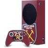Head Case Designs Licenza Ufficiale West Ham United FC Smisurato Arte Pacchetto Console Da Gioco Wrap E Pelle Per Controller Compatibile con Xbox Series S Console & Controller Bundle