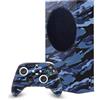 Head Case Designs Blu Camo Camuffamento Pacchetto Console Da Gioco Wrap E Pelle Per Controller Compatibile con Xbox Series S Console & Controller Bundle