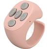 Sxhlseller Controller 5.3 Smart Ring per Girapagina , Pulsante Video di Controllo Remoto Leggero per Utenti IOS e (PINK)