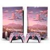 PDURMBUAB Nessuna Schiuma Nessuna Bolla Per PS5 Skin Disc Edition Anime Console E Controller Vinile Cover Wraps Per PS 5 Version(59111)
