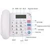 Jeffergarden Telefono con Filo con Pulsanti Grandi, Design retrò, Retroilluminazione Intelligente, Chiamata in Arrivo VIP per Uso Domestico e in Ufficio (#1W)