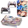 PDURMBUAB Nessuna Schiuma Nessuna Bolla Decal Skin Per PS 5 Disk Edition Console 2 Controller Vinile Cover Wraps Per PS5 Disc Version 16483