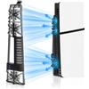 uprgk Ventola di raffreddamento,sistema di raffreddamento della console di gioco con 3 ventole di raffreddamento e luce LED per PS5 Slim Disc&Digital Edition,accessori di gioco ventola di raffreddamento
